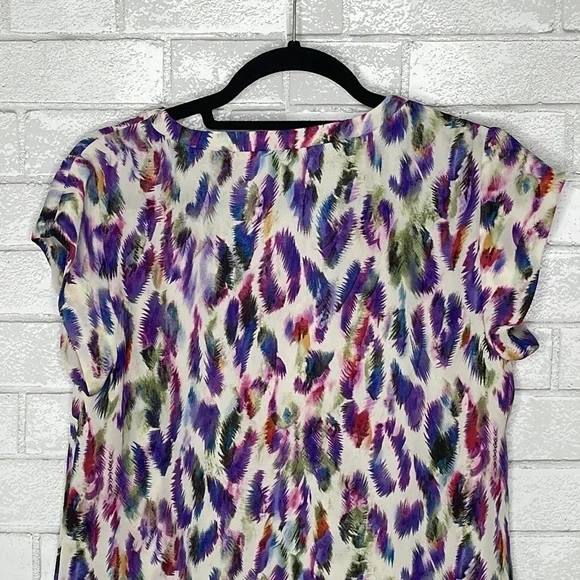 CAbi Plume Feather Print Blouse - Picture 8 of 12